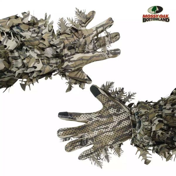 Leafy Camo Gloves (Fingerless or Touchscreen Tips)