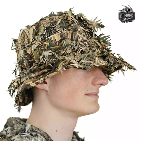 2-in-1 Leafy Face Mask and Bucket Hat (Adjustable, OSFM)