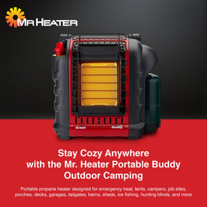 Mr. Heater Portable Buddy Outdoor Camping, Job Site 9,000 BTU Propane Gas Heater