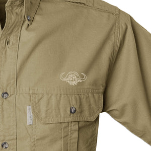 Trail Shirt for Men with Embroidered Buffalo Logo - S/Sleeve