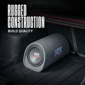 MTX AUDIO RT8PT 8" 240W Car Loaded Subwoofer Enclosure Amplified Tube Box Vented