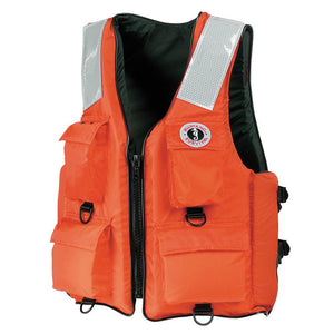 Mustang 4-Pocket Flotation Vest - Orange - Large - TRAPSKI