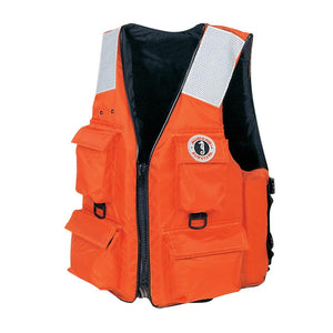 Mustang 4-Pocket Flotation Vest - Orange - XL - TRAPSKI