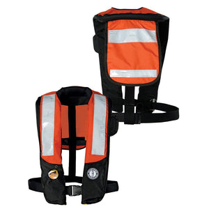 Mustang HIT Inflatable PDF w/SOLAS Reflective Tape - Orange/Black - Automatic/Manual - TRAPSKI