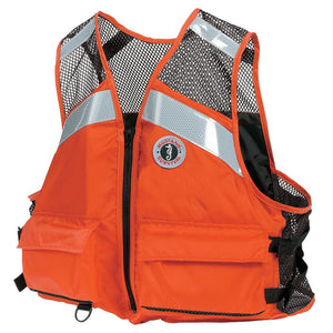 Mustang Industrial Mesh Vest - Orange - Large/XL - TRAPSKI