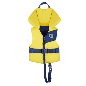 Mustang Lil' Legends Child Foam Vest - Yellow/Navy [MV3556-844-0] - TRAPSKI