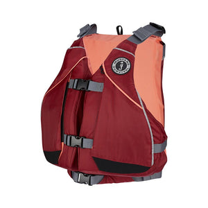 Mustang Women's Moxie Foam Life Vest - M/L - Merlot/Coral [MV807502-857-M/L] - TRAPSKI