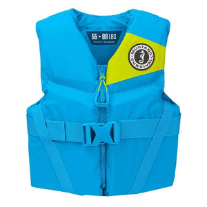 Mustang Youth REV Foam Life Vest - Azure Blue - TRAPSKI