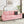 Modern Snowfleece Fabric 3 Seater Sofa with Cup Holder – Pink