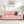 Modern Snowfleece Fabric 3 Seater Sofa with Cup Holder – Pink