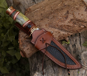 Mythic Kukri Knife with Bone & Brass Handle