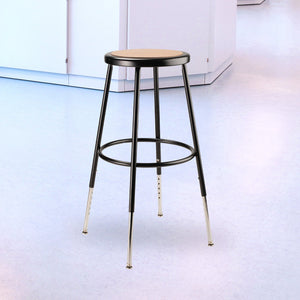 National Public Seating 6200 Series Heavy Duty 32.5" Adjustable Stool, Black