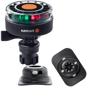Navisafe Navilight 2NM Tricolor w/Navimount Base RIB Mount - Black - TRAPSKI