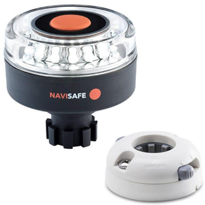 Navisafe Navilight 360 2NM w/Navibolt Base Horizontal Mount - White - TRAPSKI