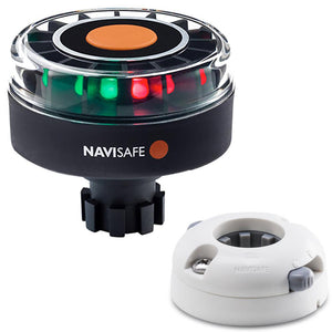 Navisafe Navilight Tricolor 2NM w/Navibolt Base Horizontal Mount - White - TRAPSKI