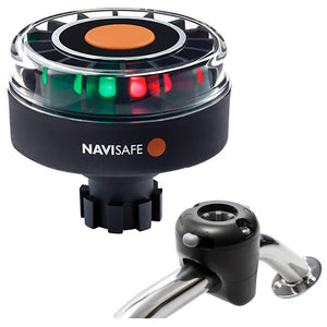 Navisafe Navilight Tricolor 2NM w/Navibolt Base Rail Mount - Black - TRAPSKI