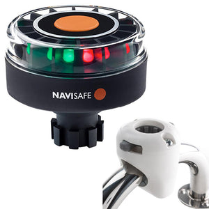 Navisafe Navilight Tricolor 2NM w/Navibolt Base Rail Mount - White - TRAPSKI