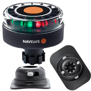 Navisafe Navilight Tricolor 2NM w/Navibolt Base RIB Mount - Black - TRAPSKI