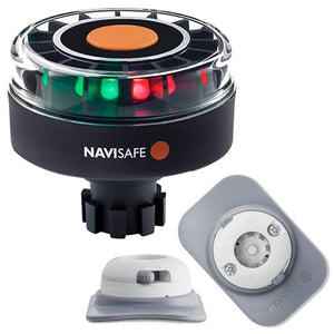 Navisafe Navilight Tricolor 2NM w/Navibolt Base RIB Mount - White - TRAPSKI