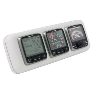 NavPod GP1301 InstrumentPod Precut w/3-3.6" Holes f/9.5" Guard - TRAPSKI