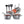 NutriChef 11 Pc Nonstick Diamond Kitchen Cookware Pot & Pan Set, Gray (2 Pack)