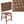 Nebuluxe Faux Leather Woven Counter Stool