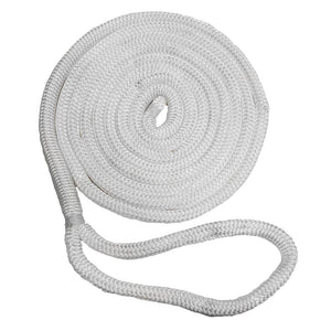 New England Ropes 5/8" Double Braid Dock Line - White - 40 - TRAPSKI