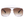 Bella - Coffee Oversized Squared Aviators