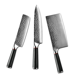 Noir Professional Chef Knife Set with G10 Handle