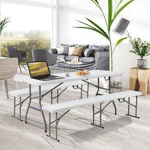 Portable Folding Camping Table with Carrying Handle