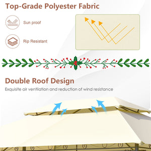10 Feet x 13 Feet Tent Canopy Shelter with Removable Netting Sidewall