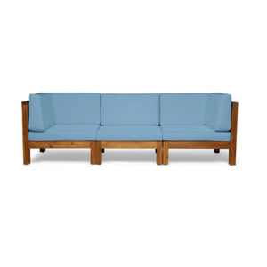 Oana 3 Piece Outdoor Sofa Set with Water Resistant Cushions - Multiple Colors