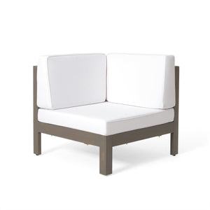 Oana 5-Piece V Shape Sofa Set - White