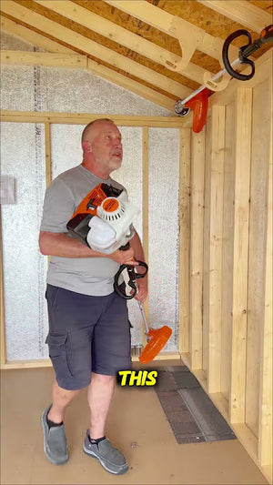 Ceiling Mounted Weed Wacker Rack