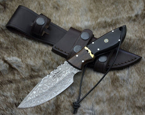 Oathkeeper Deer Skinning Knife with Horn & Rosewood Handle