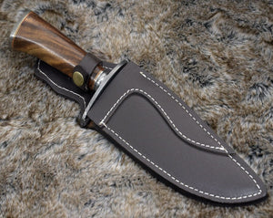 Oblivion Damascus Bowie Knife with Exotic Rosewood Handle