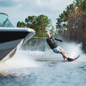 O'Brien Watersports Mens Flex V-Back Lightweight Life Jacket, Yellow, Size Large