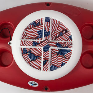 CreekKooler American Flag Insulated Floating Cooler Lid, 30 Quarts (Lid Only) - TRAPSKI