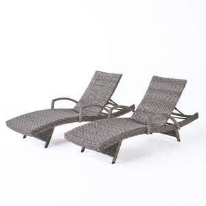 Crete Wicker Chaise Lounge