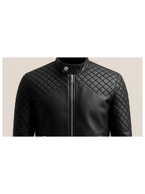 Ollie Black Leather Jacket - Men Leather Jacket Black