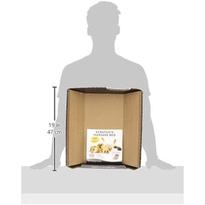 Omega Paw Cardboard Pet Ripple Board Scratch'n Massage Cat Bed w/ Chin Scratcher