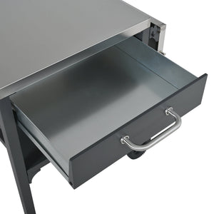 Outdoor Kitchen Cart Foldable Prep Station with Storage - Gray
