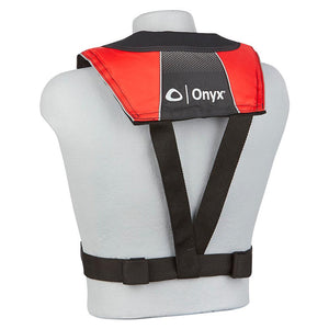 Onyx A/M-24 Series All Clear Automatic/Manual Inflatable Life Jacket - Black/Red - Adult - TRAPSKI