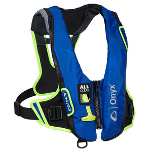 Onyx Impulse A/M-33 All Clear Auto/Manual Inflatable Life Jacket - Blue - TRAPSKI