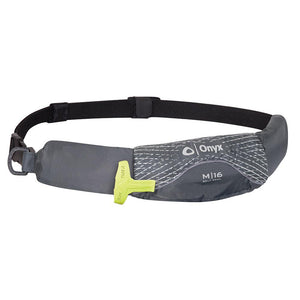Onyx M-16 Manual Inflatable Belt Pack (PFD) - Grey - TRAPSKI