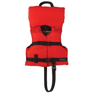 Onyx Nylon General Purpose Life Jacket - Infant/Child Under 50lbs - Red - TRAPSKI