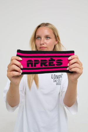 OOSC Après Headband - Black and Pink - TRAPSKI