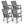 4-Pack Patio Folding Chairs Portable for Outdoor Camping
