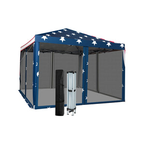 10 FT x 10 FT Pop-Up Canopy Tent Easy Setup Instant Folding Shelter with Mesh Netting