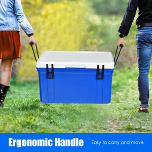 58 Quart Leak-Proof Portable Cooler Ice Box for Camping-Blue